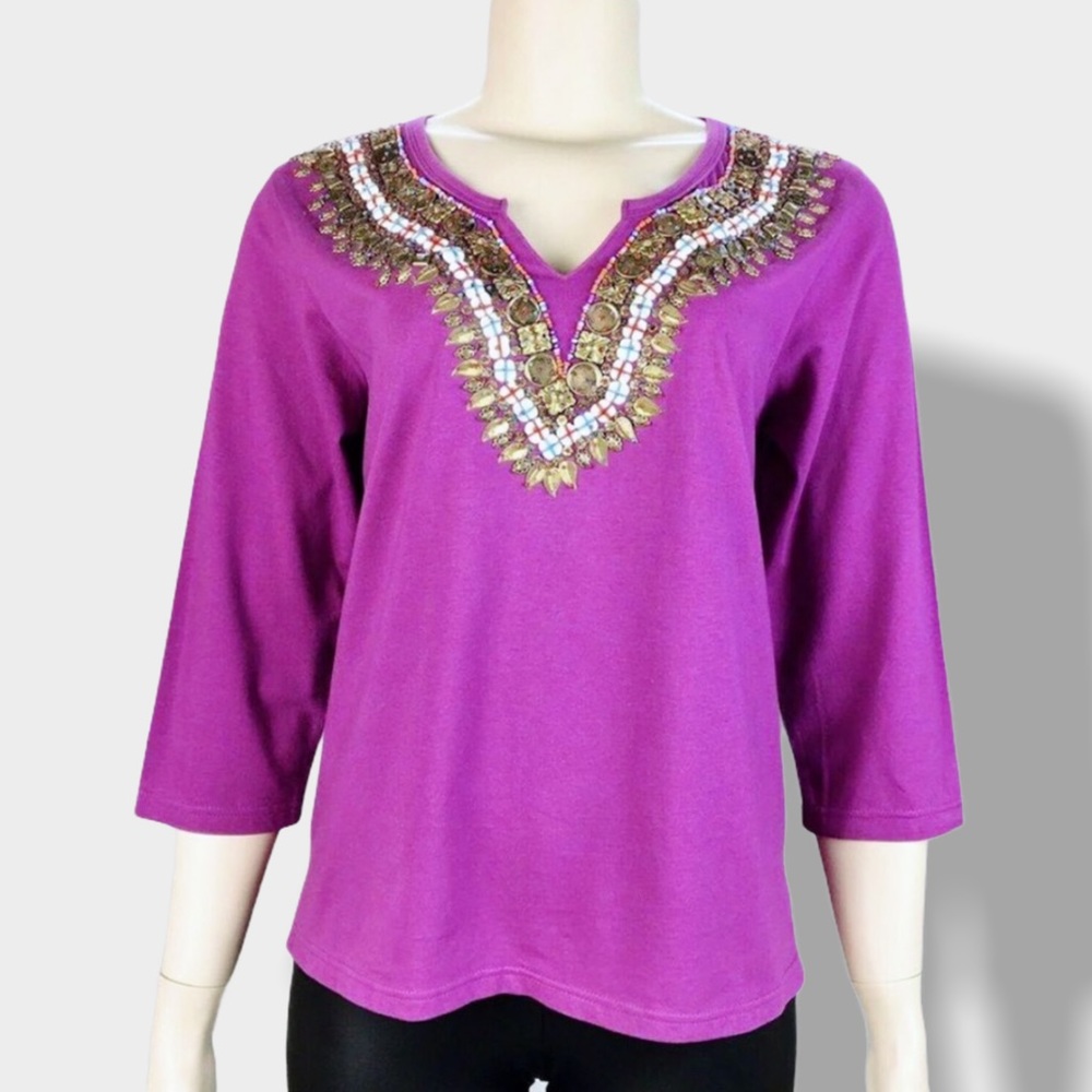 Le Mieux Studio Size L Purple Blouse
